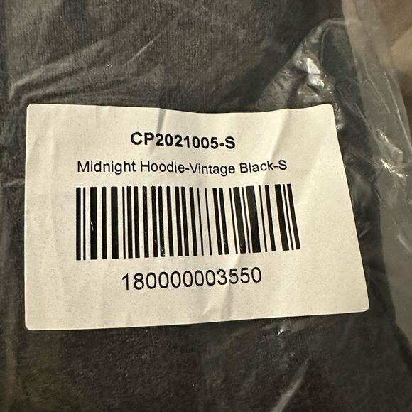 NWT Club Paradise Midnight Hoodie Vintage Black - Romance Embroidered - Size S - Picture 4 of 9